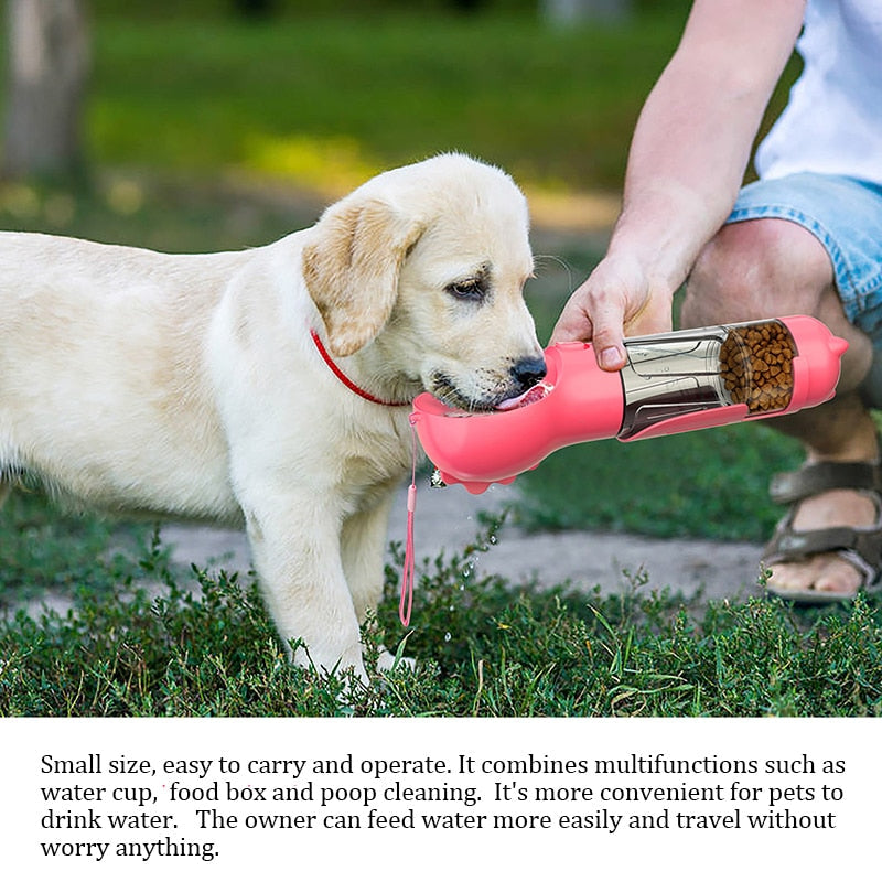 4 In 1 Multi-functional Pet Water Bottle