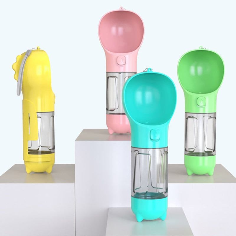 4 In 1 Multi-functional Pet Water Bottle