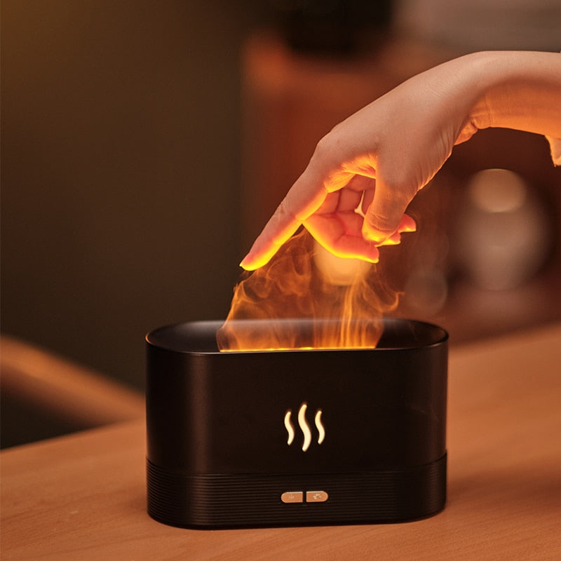 Last Day Sale 55% Off Flame Humidifier and Aroma Diffuser