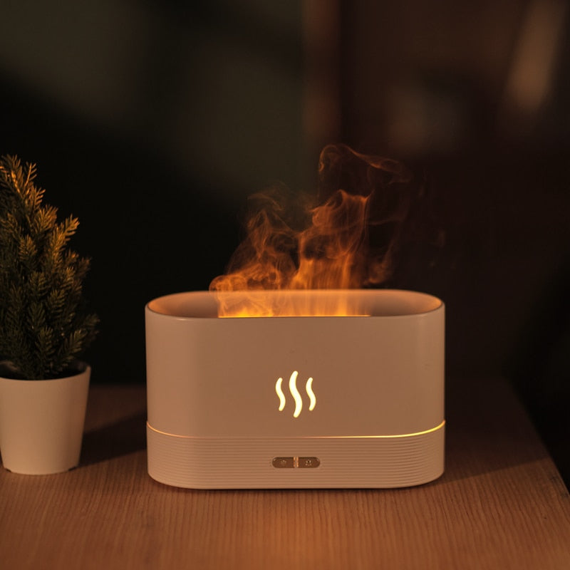 Last Day Sale 55% Off Flame Humidifier and Aroma Diffuser