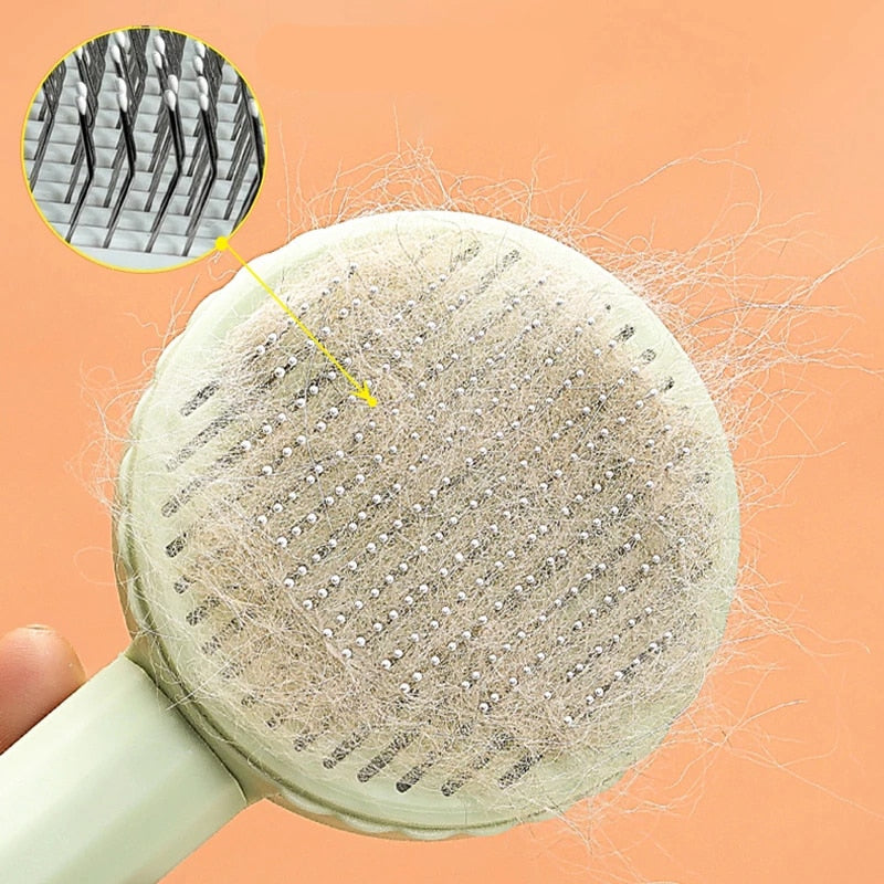 Self Cleaning Cat Brush Dog Comb Hair Removes Pet Hair🔥58% OFF🔥