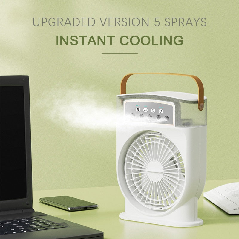 3 In 1 Air Humidifier Cooling Spray Electric Fan