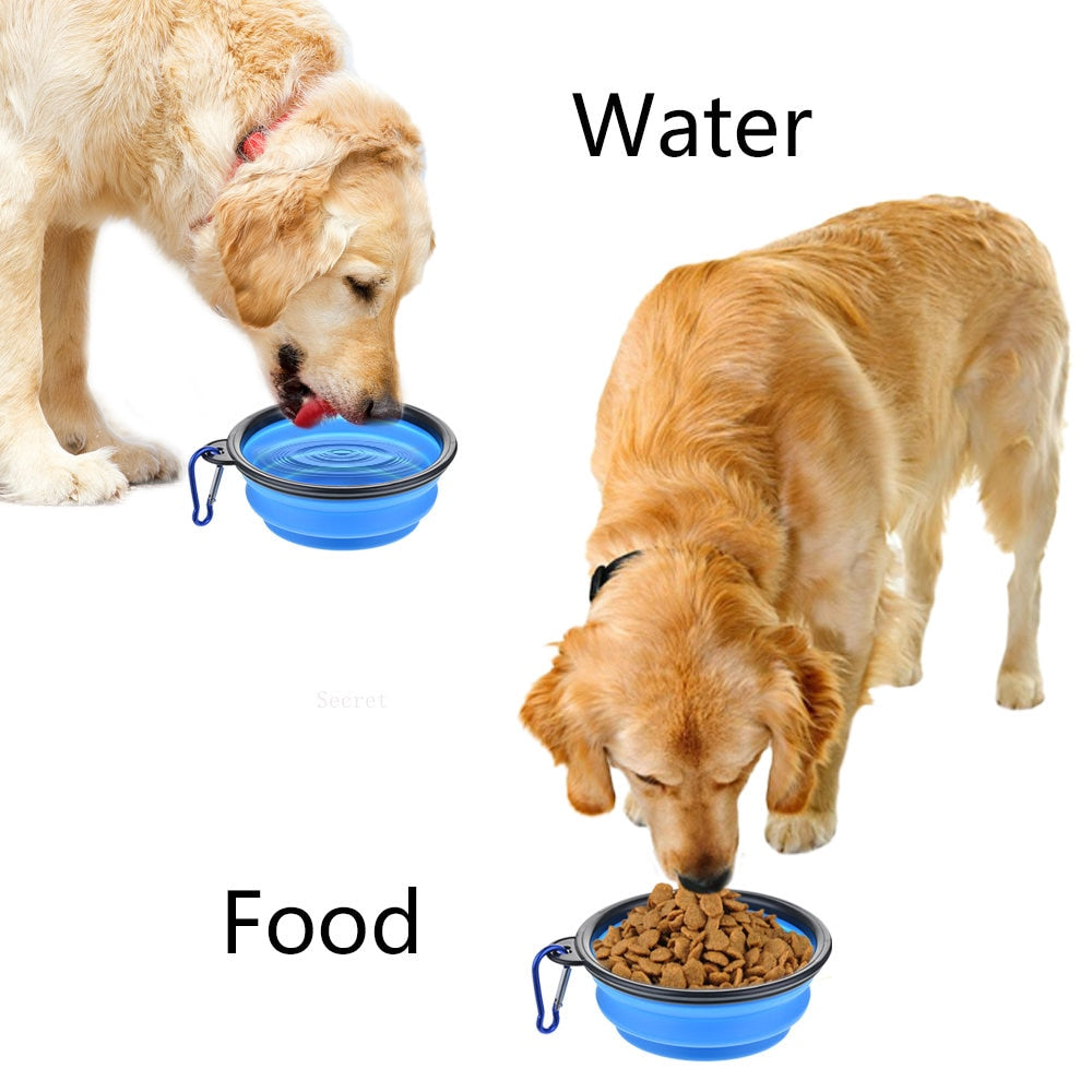 Collapsible Dog Food Water Bowl