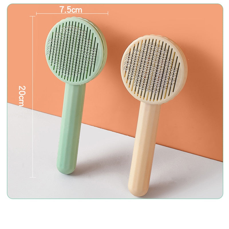 Self Cleaning Cat Brush Dog Comb Hair Removes Pet Hair🔥58% OFF🔥