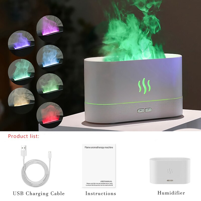 Last Day Sale 55% Off Flame Humidifier and Aroma Diffuser