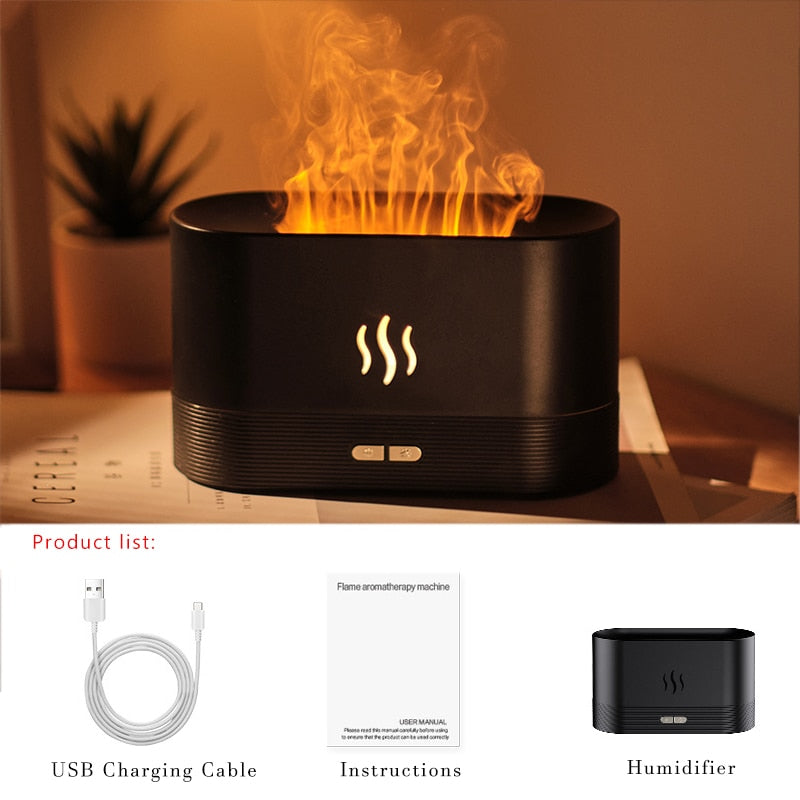 Last Day Sale 55% Off Flame Humidifier and Aroma Diffuser