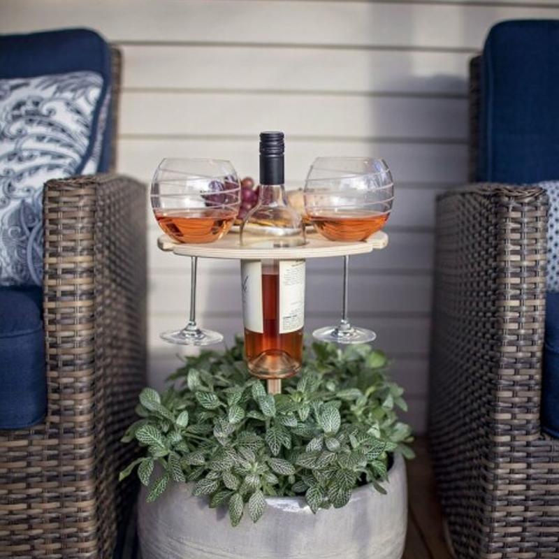 Outdoor Portable Diy Wine Table