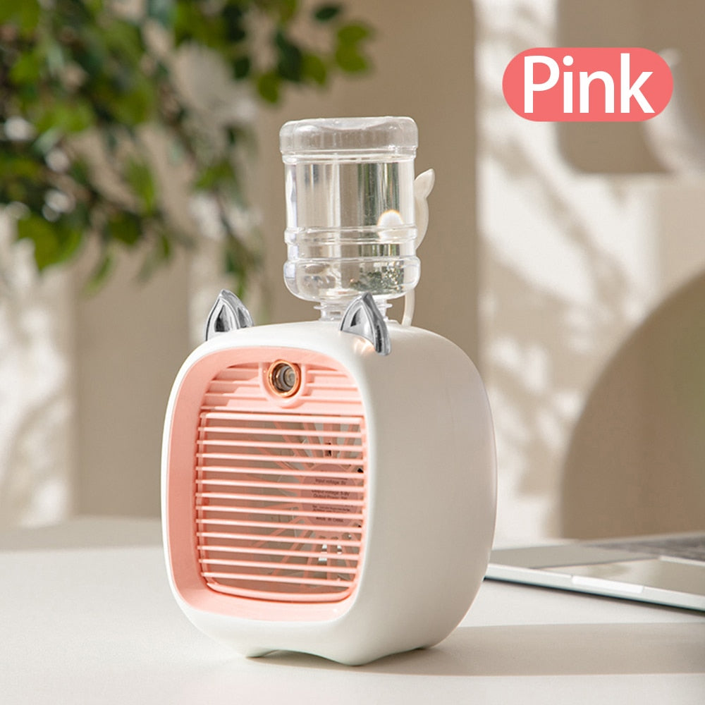 USB 3 in 1 Portable Humidifier Spray Fan