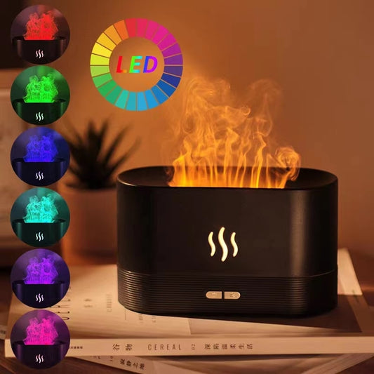 Last Day Sale 55% Off Flame Humidifier and Aroma Diffuser