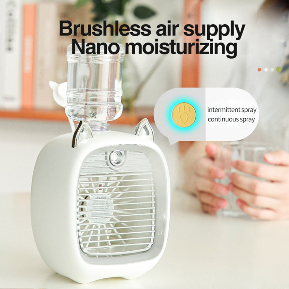 USB 3 in 1 Portable Humidifier Spray Fan