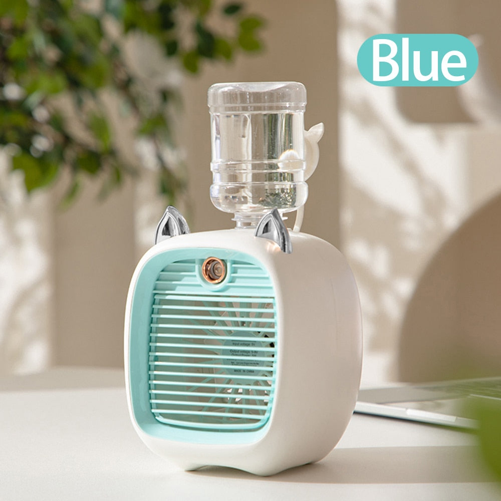 USB 3 in 1 Portable Humidifier Spray Fan